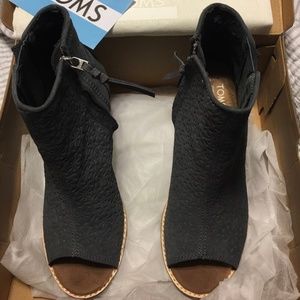 TOMS Majorca Peep Toe Booties